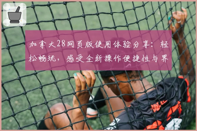 加拿大28网页版使用体验分享:轻松畅玩,感受全新操作便捷性与界面设计优化